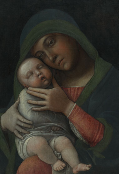 Madonna con bambino di Andrea Mantegna