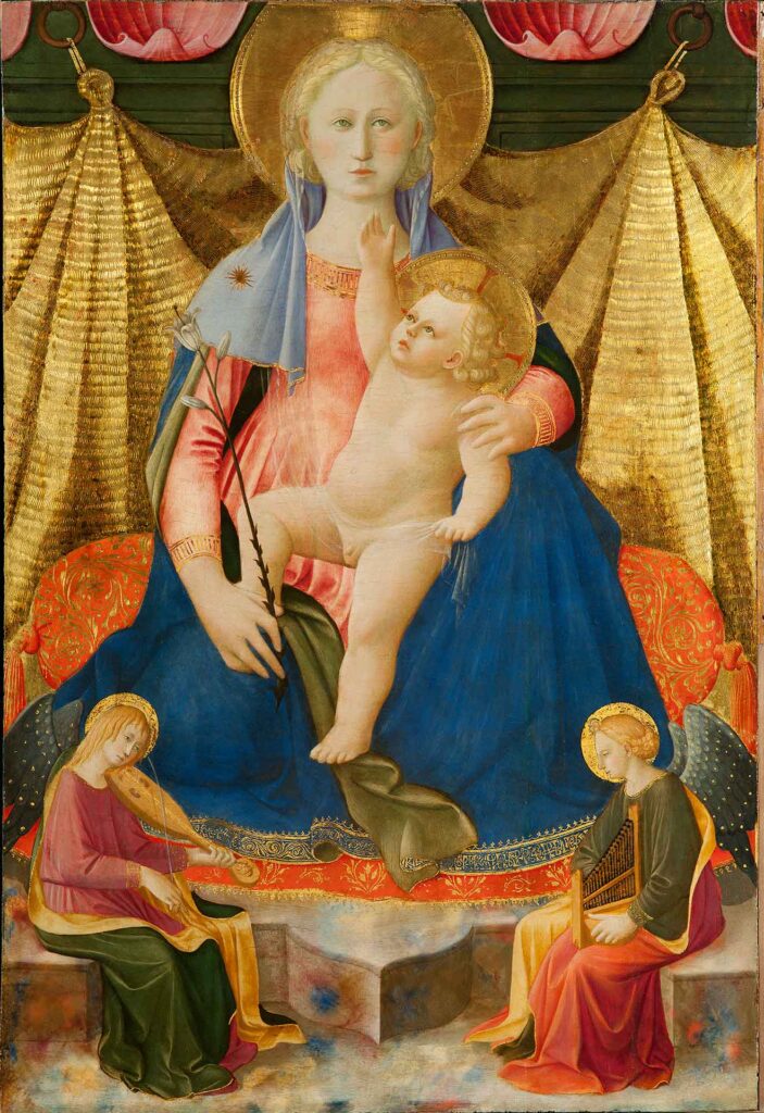 Madonna dell'umiltà con due angeli musicanti
