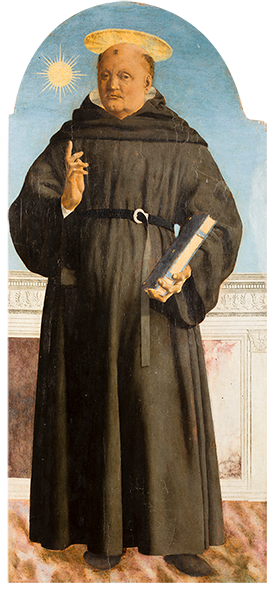 San Nicola da Tolentino, Piero della Francesca. Museo Poldi Pezzoli, Milano