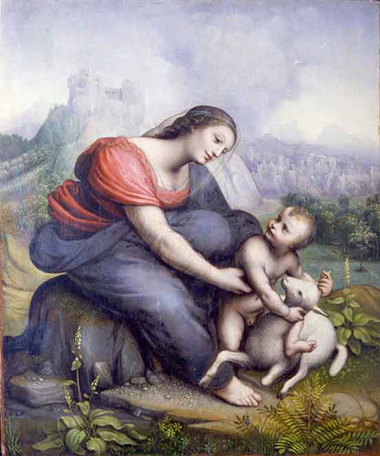 Madonna con Bambino e l'agnello di Cesare da Sesto