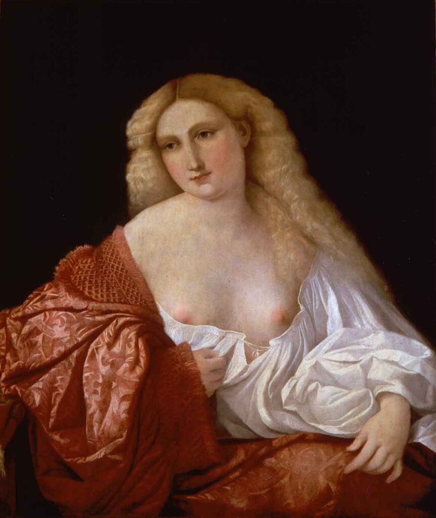 Ritratto femminile detto La Cortigiana di Jacopo Palma il Vecchio