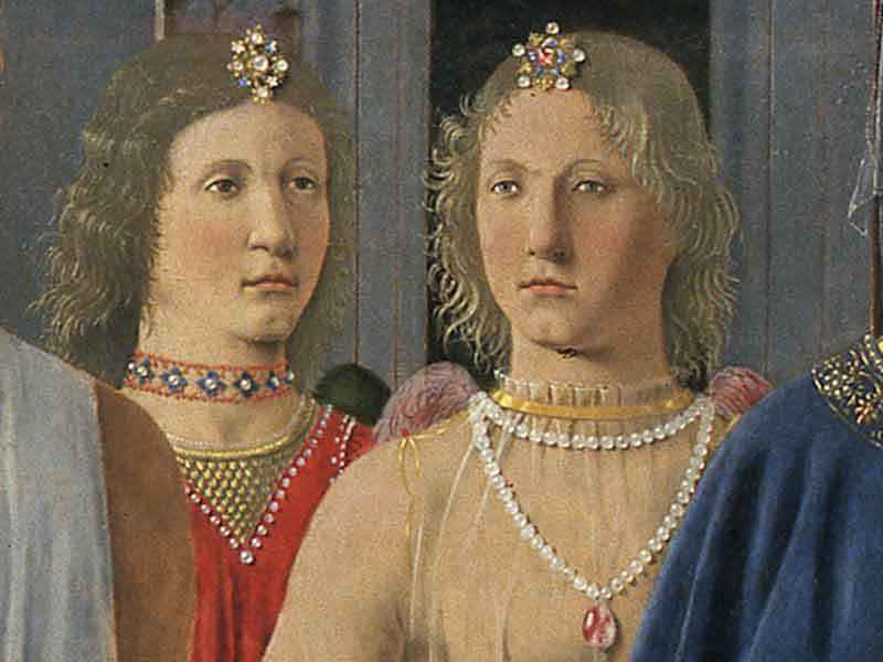 dettaglio della Pala di Brera di Piero della Francesca