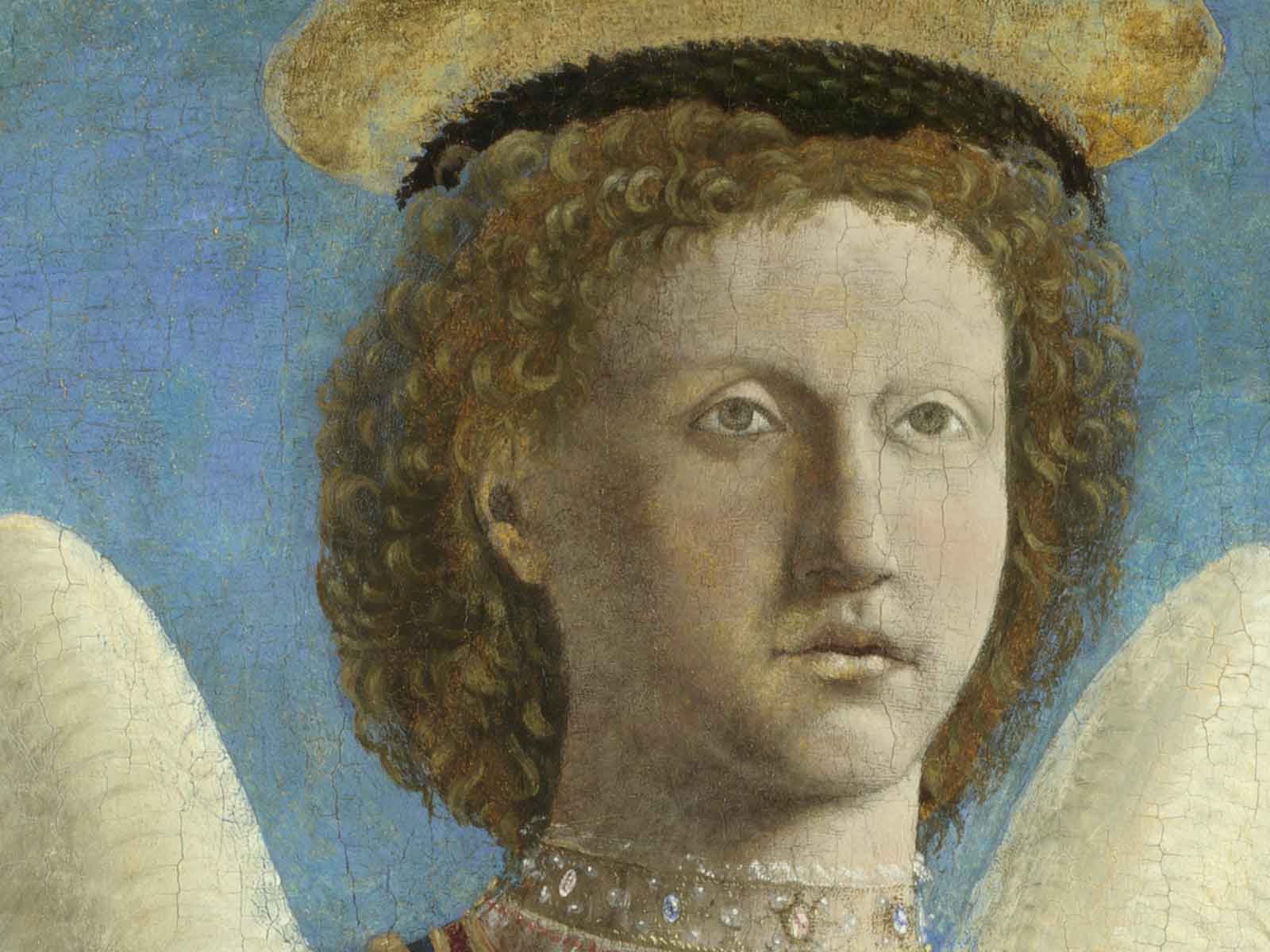 Dettaglio di San michele arcangelo di Piero della Francesca 