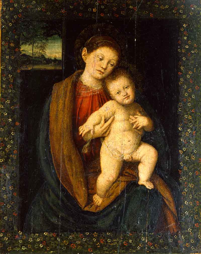 Anonimo lombardi , Copia da Gaudenzio Ferrari, Madonna con il  Bambino