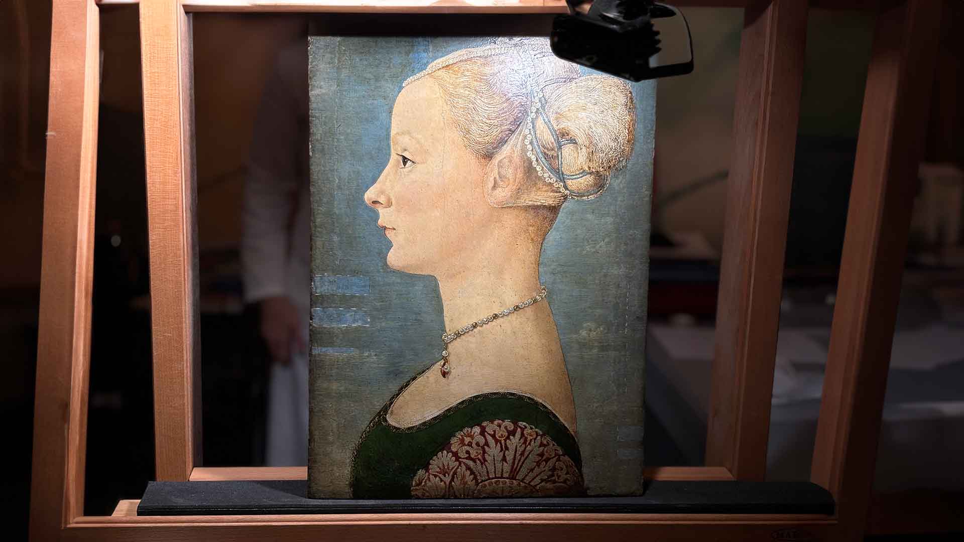 Restauro dama del Pollaiolo