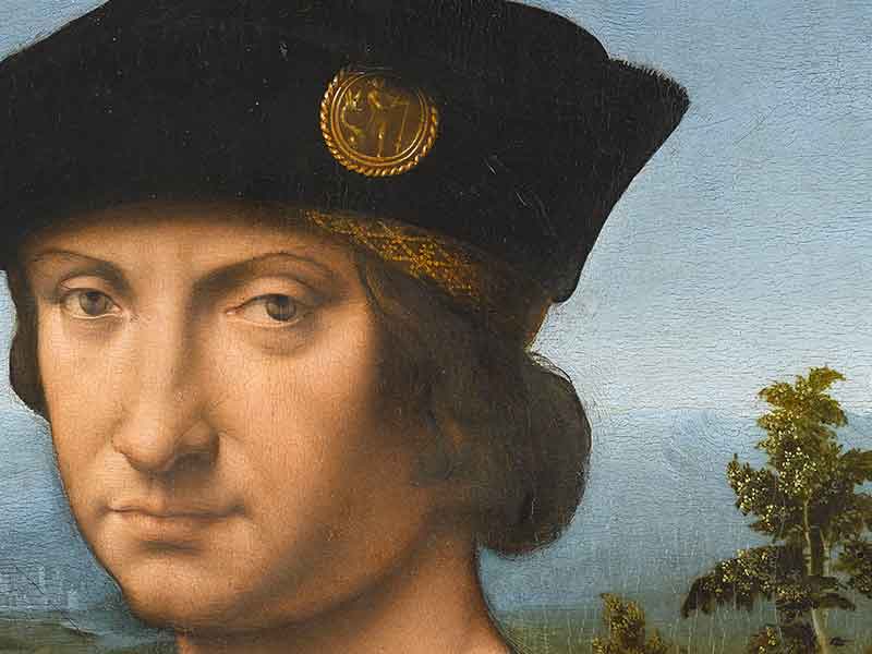 Dettaglio del Ritratto di Charles d'Amboise di Solario