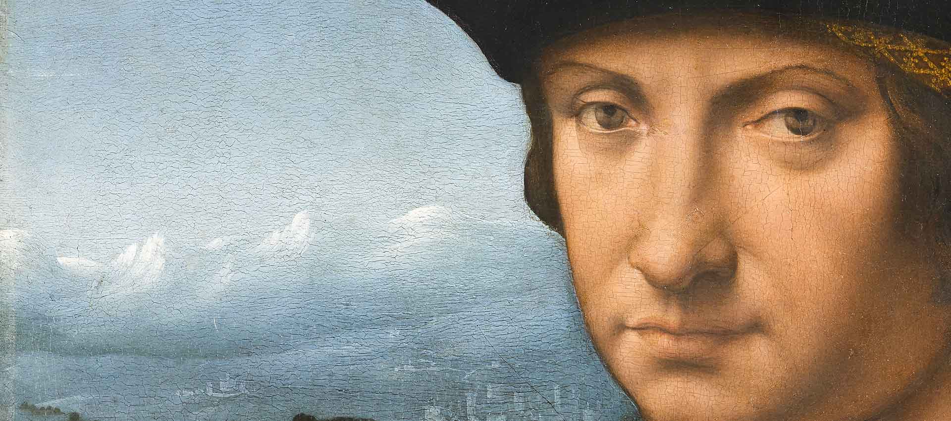 Dettaglio del Ritratto di Charles d'Amboise di Solario