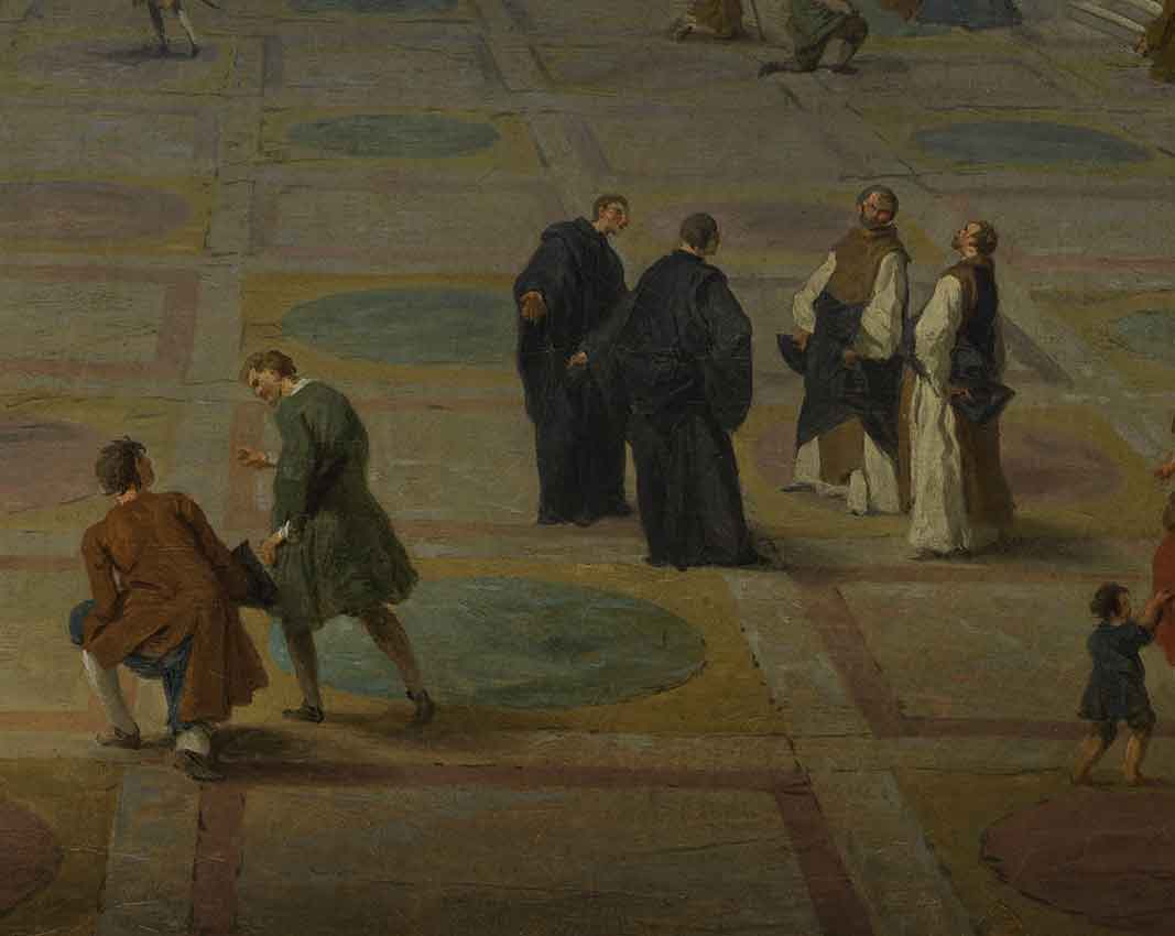 Dettaglio del Pantheon di Panini