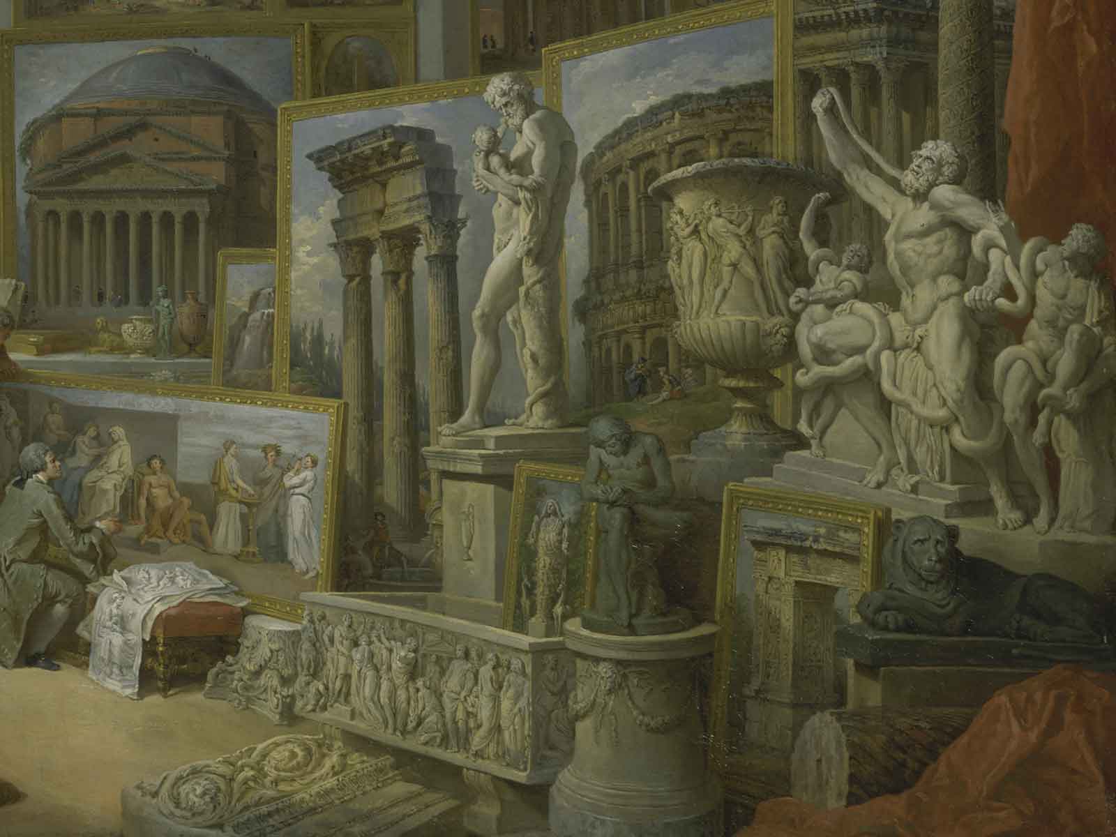 Dettaglio di Roma Antica di Giovanni Paolo Panini