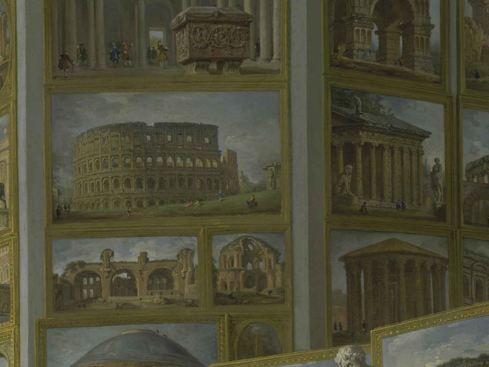 Dettaglio di Roma Antica di Giovanni Paolo Panini