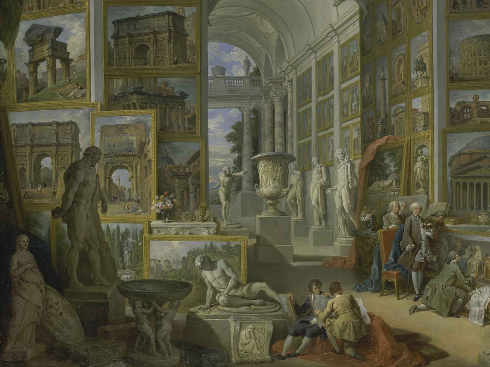 Dettaglio di Roma Antica di Giovanni Paolo Panini