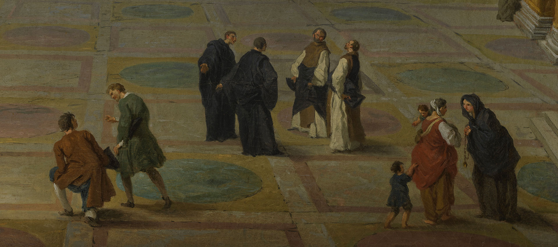 Dettaglio del Pantheon di Panini