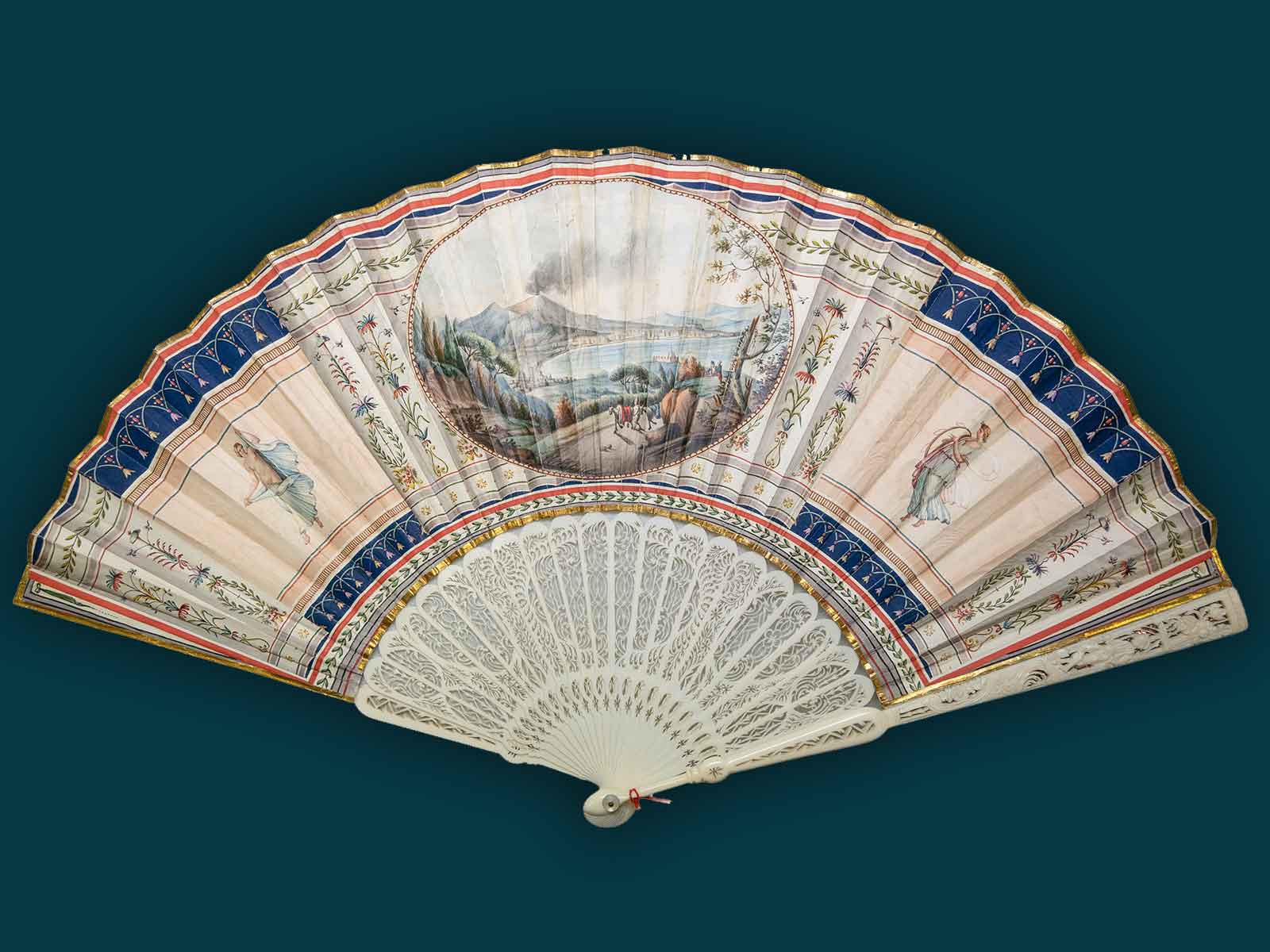 Collezione di 28 ventagli del Grand Tour