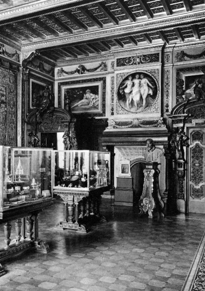 il salone dorato del museo poldi pezzoli, immagine storica