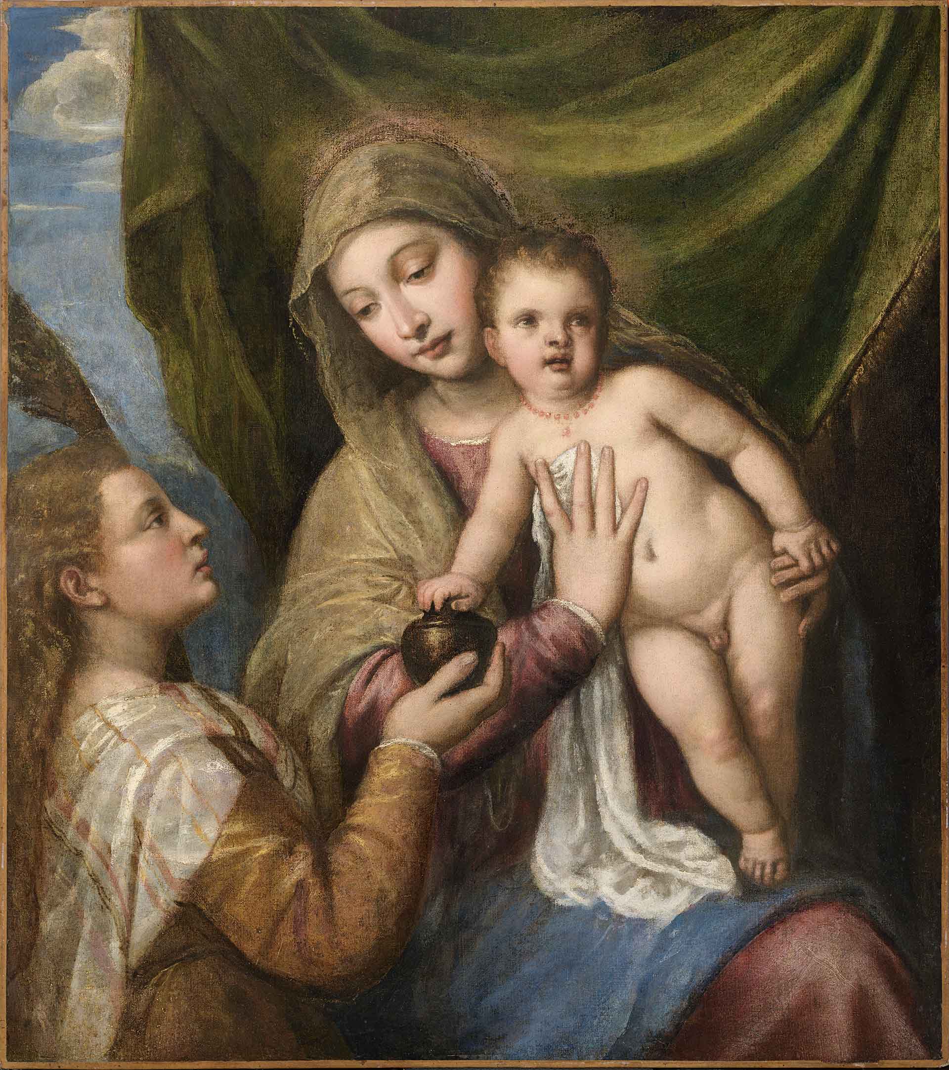 Madonna con il Bambino e la Maddalena, Tiziano Vecellio